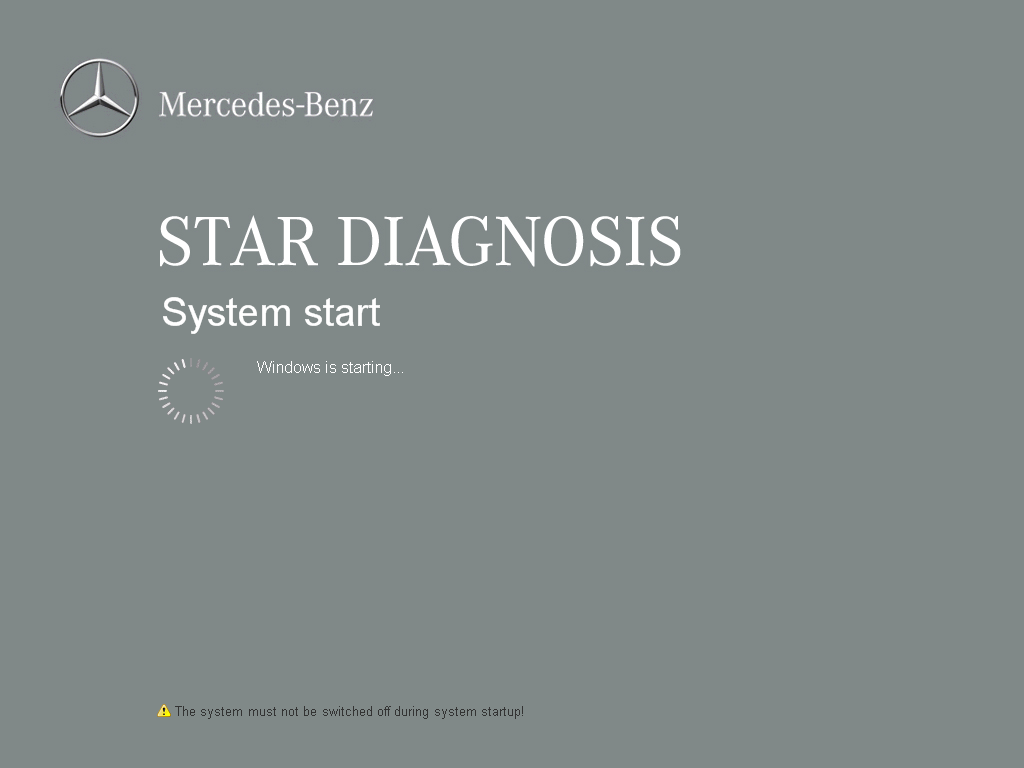 Star diagnosis system Windows STAR UP screen shot